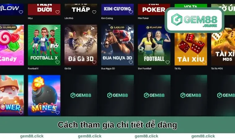 Đại Lý GEM88 2 Cách tham gia chi tiết dễ dàng